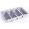 Basicwise 4-Compartment Commercial Cutlery Holder, PK 4 QI003406.4